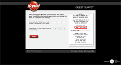 Desktop Screenshot of krystalguestsurvey.com